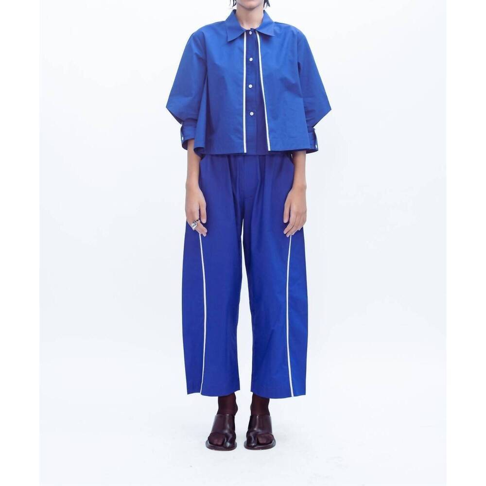 NEW LOVEBIRDS flux shirt in cerulean blue
